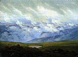 Caspar David Friedrich Drifting Clouds painting